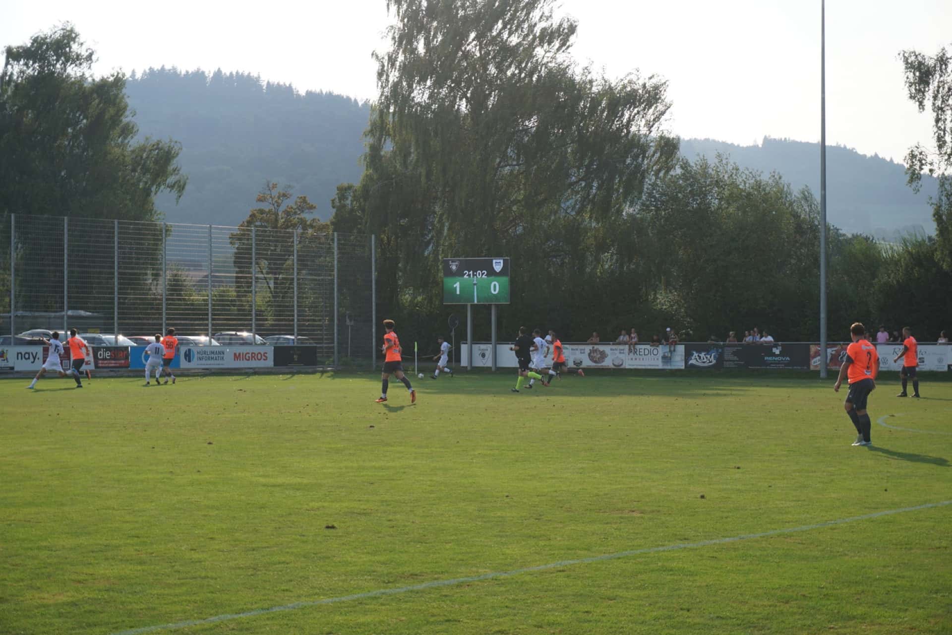 LED-Scoreboard im Aargau LED-Scoreboard mit LemonScore Software bei einem Verein im Aargau
