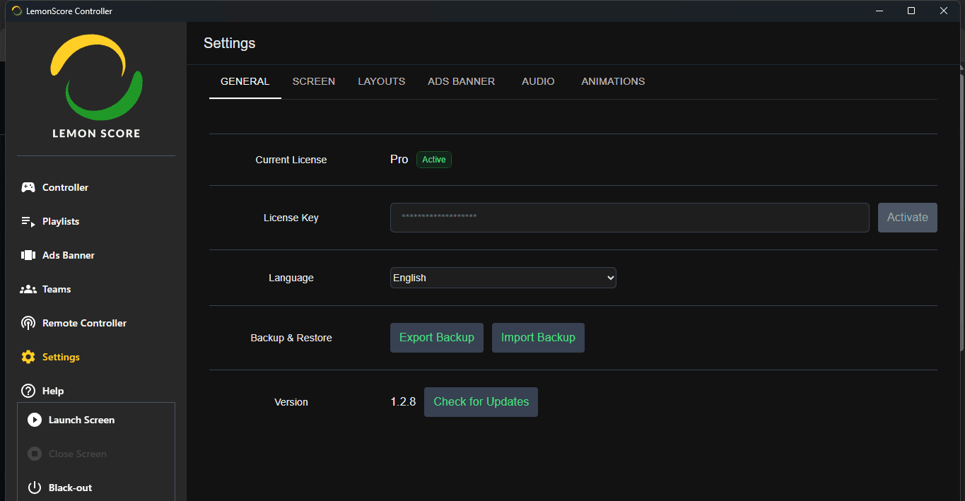 Einstellungen Allgemein