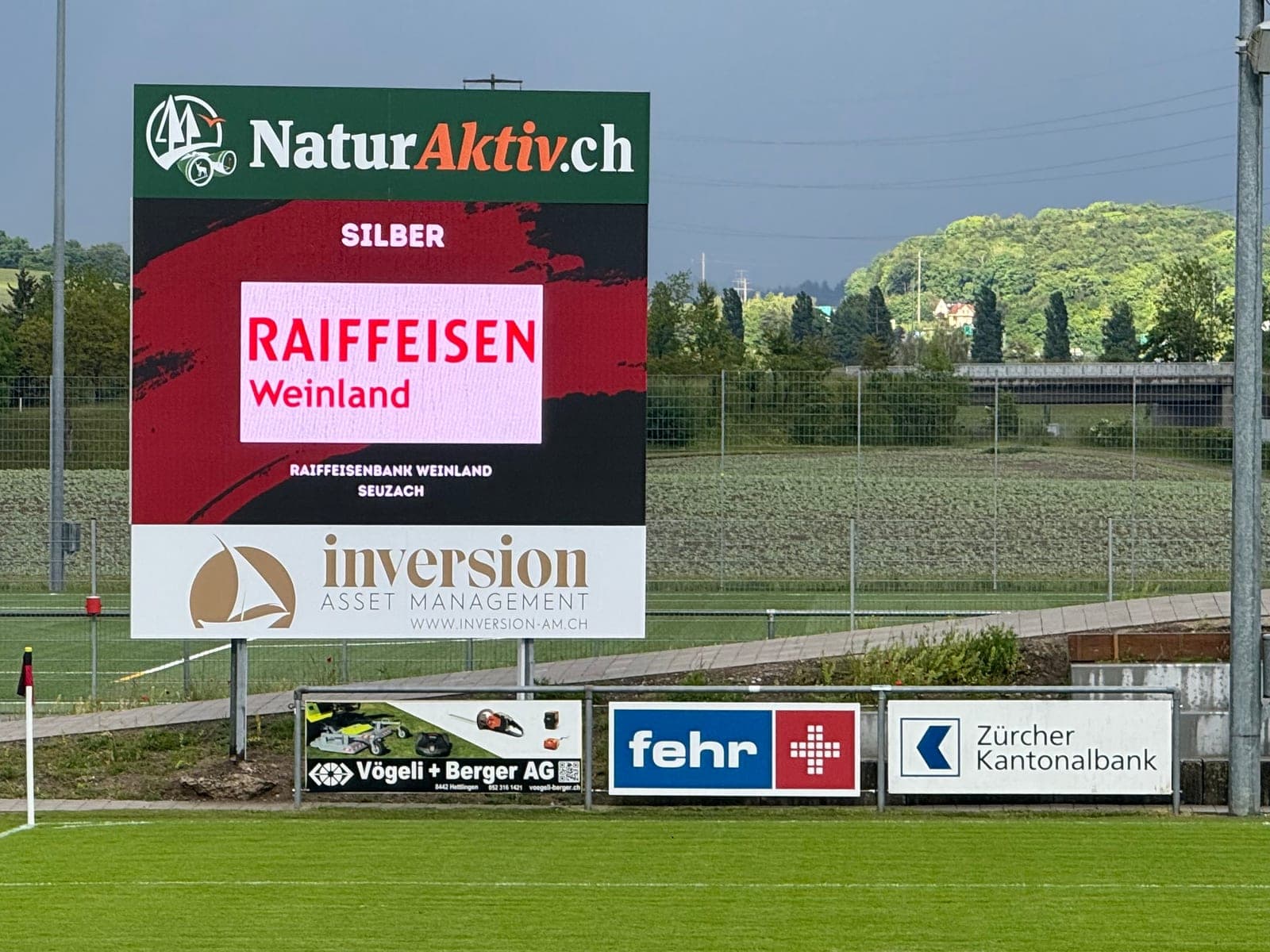 Anzeigetafel Fussball Sponsoren: Rechenbeispiel in CHF
